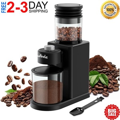 Conical Burr Coffee Grinder Electric - 200W Compact Automatic Coffee Bean Grinde