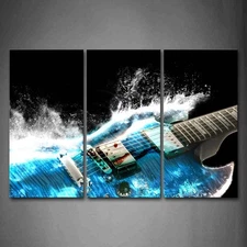 Guitar Wall Art Canvas Music Room Wall Decor Studio Wall Painting The Picture...