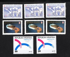 Croatia 1992 set of 8 stamps Mi# 188-190 MH CV=4.4$