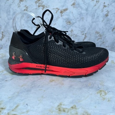 Under Armour Sonic 4 Men's Size 8 Running Shoes Black  Red Athletic Sneakers
