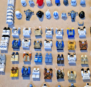 *x2) Mixed Lot of LEGO *Star Wars Minifigure Parts* Droid Torso Legs More