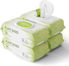400 Unscented Dog Wipes for Paws and Butt Plant Based Hypoallergenic Pets