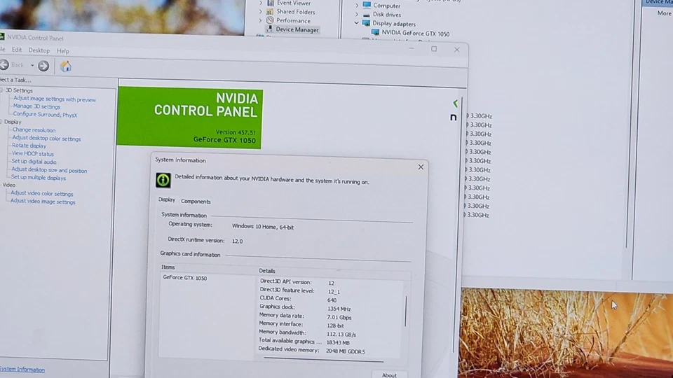 Dell Nvidia GeForce GTX1050 2GB GDDR5 HDMI DVI-D DP Graphics Card 24K8H - Image 3 of 4