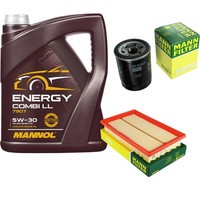 Mann Inspektionspaket Filterset 5L Mannol Energy 5W-30 FüR Hyundai Atos 1.1