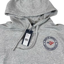 Vineyard Vines Fashion Knits AB Hoodie Fleece Pullover Grey Heather Men  s L NWT