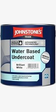 Johnstones Trade Aqua Water Based Undercoat Paint - Brilliant White  