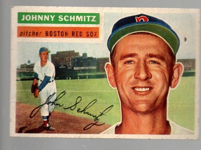 1956 Topps #298 Johnny Schmitz  Very Good