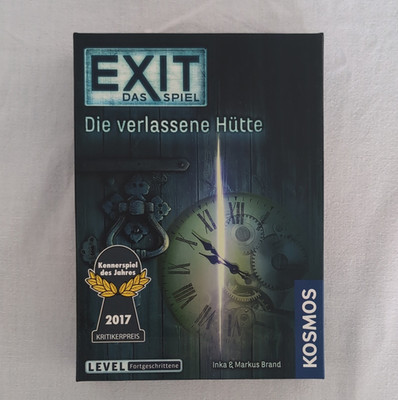Kosmos EXIT Die verlassene Hütte Escape-Spiel 1-4 Spieler Deutsch