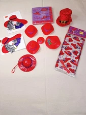 Red hat society Ladies Who Lunch Brunch Party card game Accessories