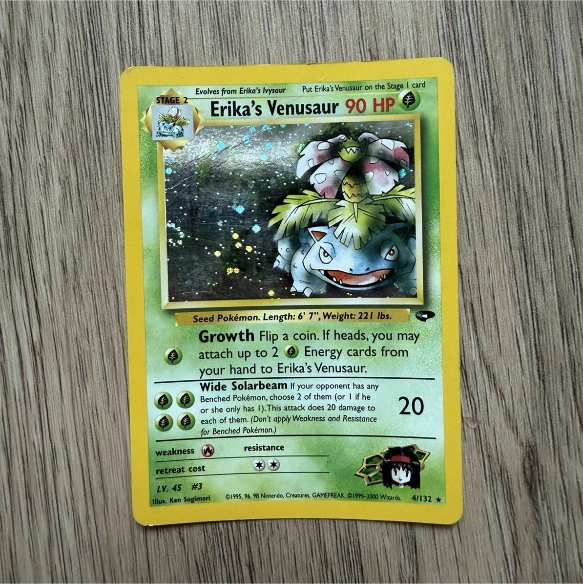 Venusaur Pokémon TCG Gym Challenge Individual Collectible Card