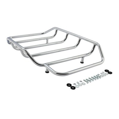 Chrome Luggage Rack Fit for Harley 1984-2025 Touring King Chopped Razor Trunk