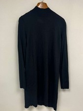 La Maille Sézane Black Knit Mock Neck Dress Size S