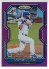 2021 Panini Prizm Tier II Purple Prizm Cody Bellinger #135