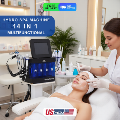 #ad 14in1 Hydra Spa Facial Beauty Machine Dermabrasion Skin Cleaning Face Desktop $569.00