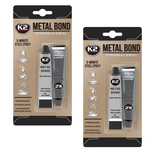 2 x Metallkleber 2-Komponenten Industriestark, Flüssigmetall - METAL BOND - 56g - Bild 1 von 3