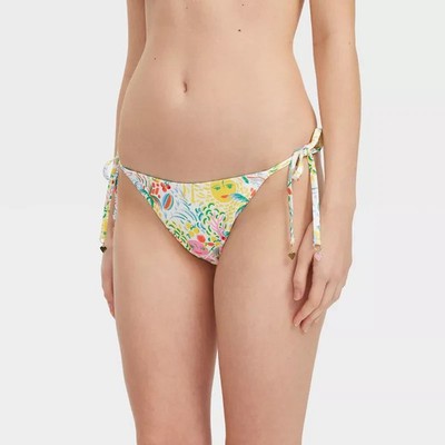 Roller Rabbit x Target Reversible Triangle Bikini BOTTOM Yellow Green Size XL