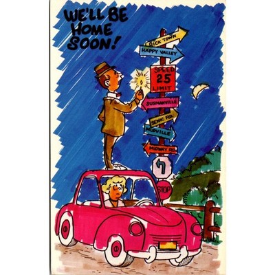We'll Be Home Soon 1969 Vintage Postcard SPV20