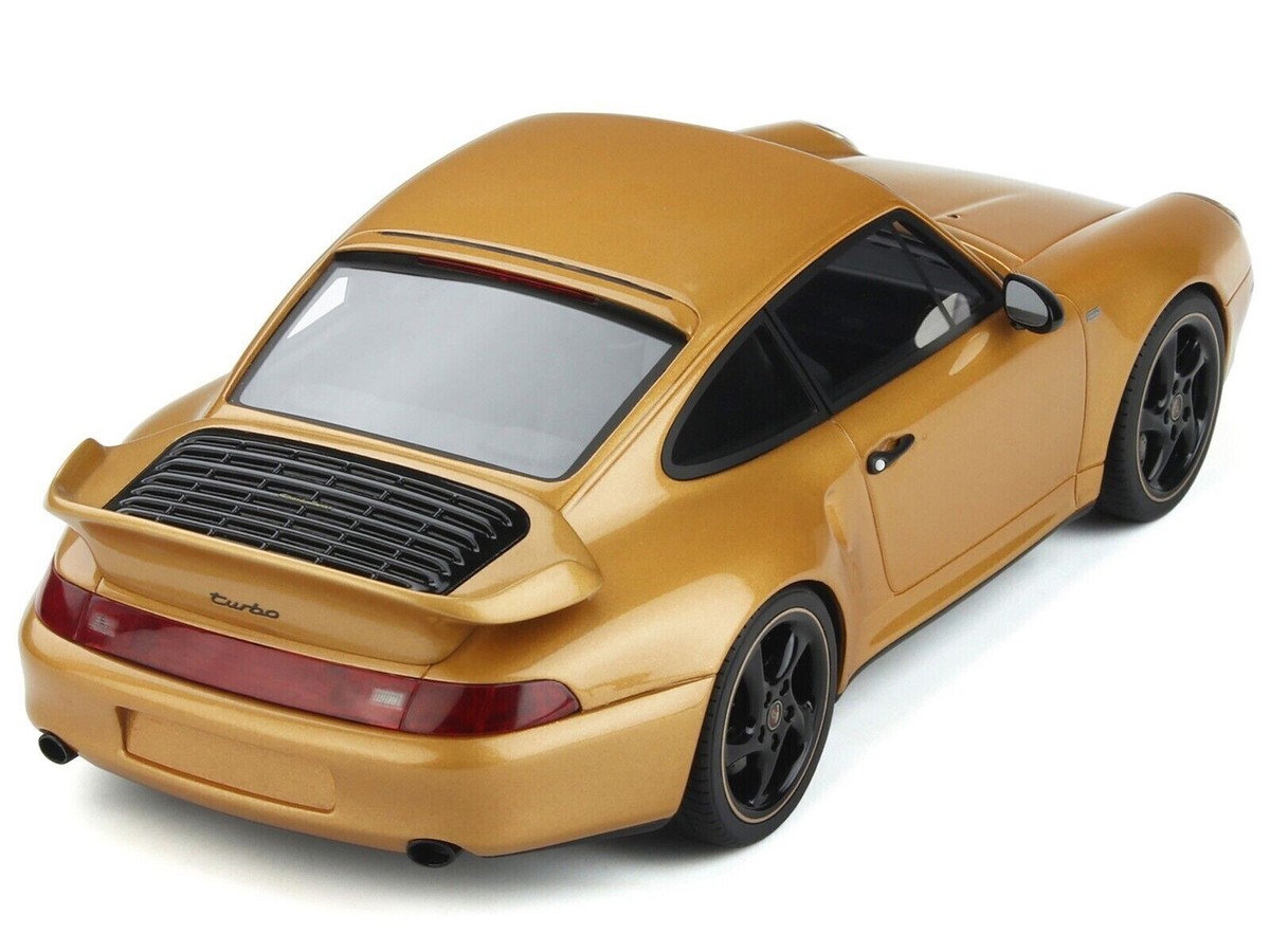 【GT SPIRIT】Porsche 911 ターボ S プロジェクトゴールド 1/18 Porsche 911 (993) Turbo S 2018 Gold Resin Model Car By