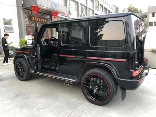 10pcs RED Side Molding Body Trim Kit Sticker for Benz W464 W464 G500 G63 G55 AMG - Picture 3 of 8