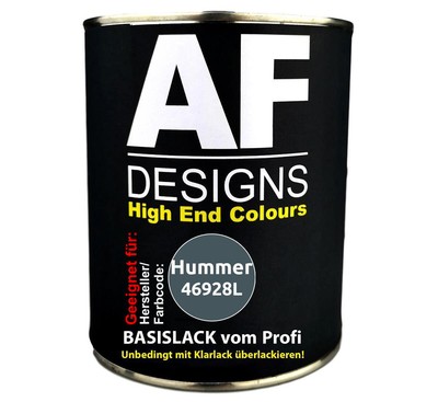 250ML Autolack für Hummer 46928L Stealth Metallic Basislack spritzfertig