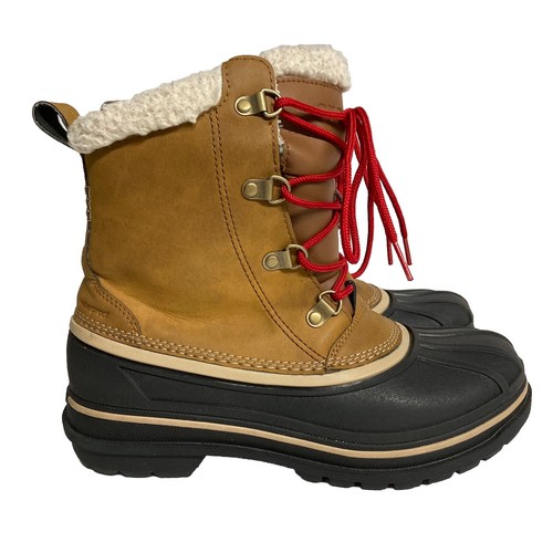 Crocs AllCast II Duck Boots Waterproof Men's Size 7 Shoes Brown 203394