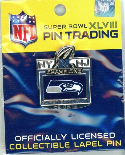 Super Bowl XLVIII Pin Choice Denver Broncos Seattle Seahawks NY NJ 48 NFL 2014 - Picture 6 of 23