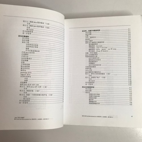 Sun Educational Services 2002 Book ( Java ) SL-275 Chinese Edition - Picture 6 of 19