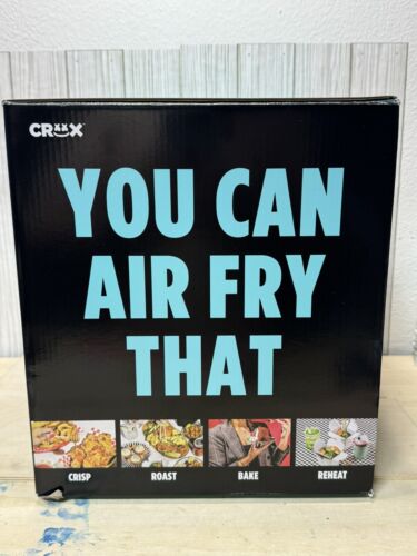 CRUX - 3-qt. Kit de freidora de aire digital con TurboCrisp - negra nueva en caja - Imagen 2 de 4
