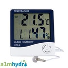 Digital Min Max Hygrometer Humidity And Temperature Probe Sensor Hydroponics