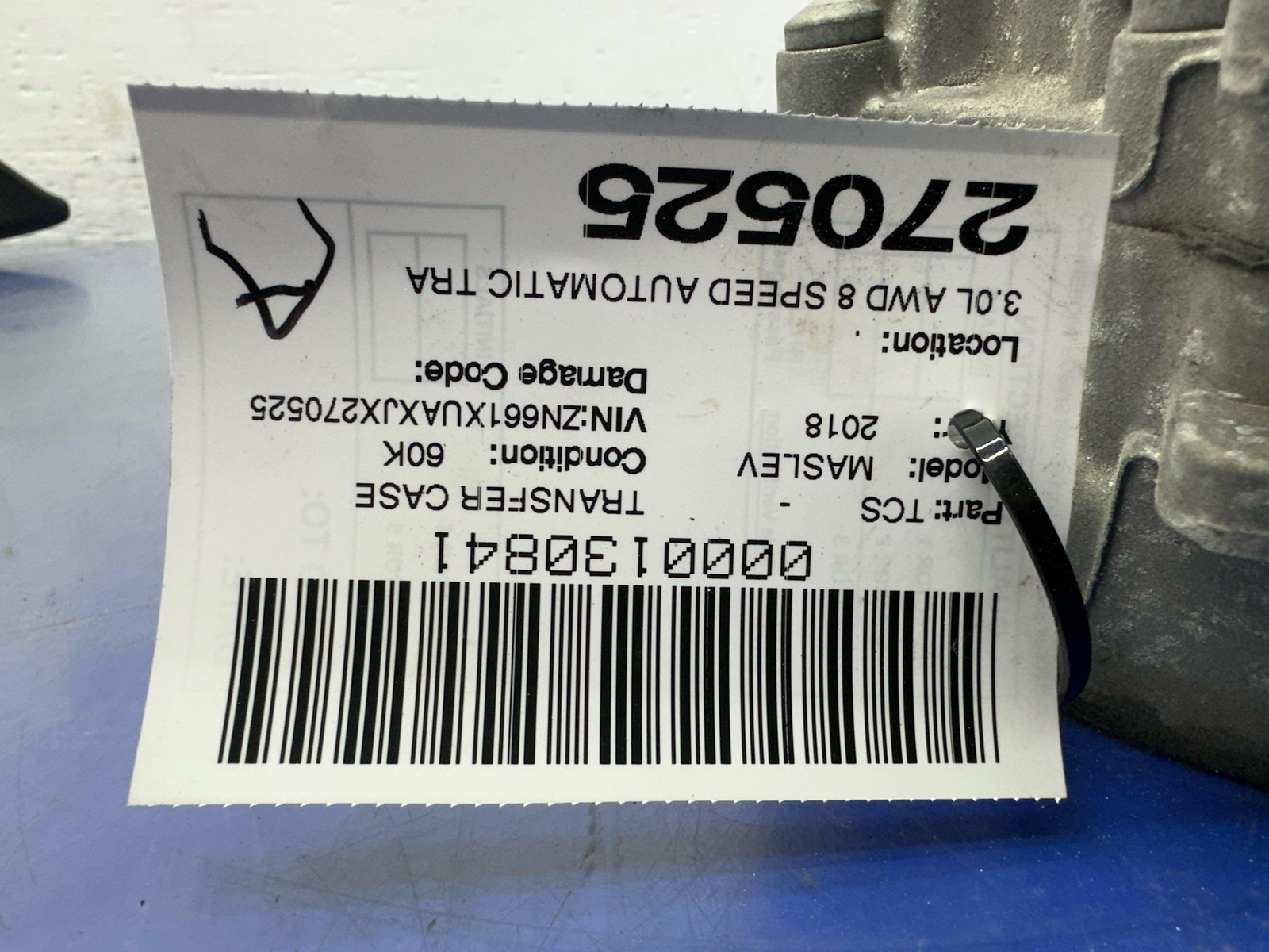 2017-2020 MASERATI LEVANTE M161 3.0L 8 SPEED AT TRASNFER CASE *60K 06700380720