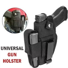 Tactical IWB OWB Gun Holster with Magazine Pouch Concealed Carry Right Left Hand