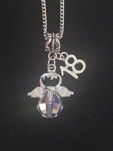NEW 18th Birthday Pendant Sterling Silver Angel + 18 Keepsake Gift Boxed - Picture 7 of 12