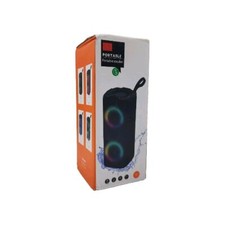 207E Bluetooth Wireless Portable Splashproof Speaker FM Radio, Black