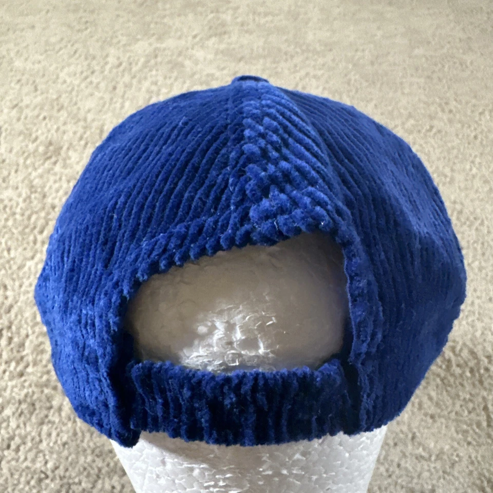 Gorra DKNY de Colección Adulto Azul Pana Elastizada Hecha en EE. UU. Años 90 Foto 3 de 4