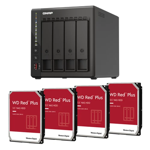 QNAP TS-453E-8G 4-Bay NAS Enclosure, WD Red & IronWolf 16TB–40TB High-Performanc - Image 2 of 4
