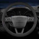 Car Steering Wheel Cover for F-150 Tundra Range Rover 15.5-16 inch 40cm Black
