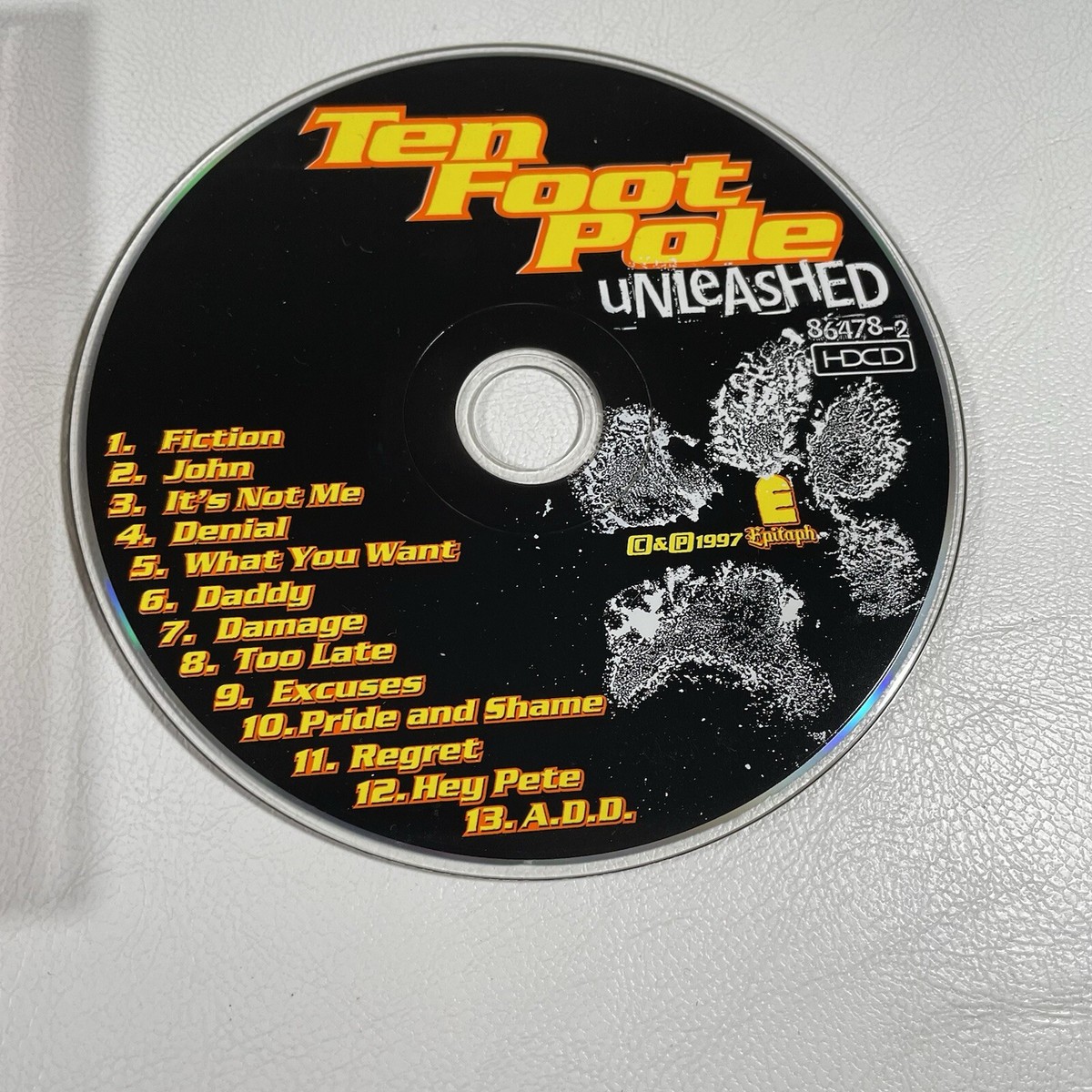 Ten Foot Pole CD Unleashed Album 1997 Epitaph Records Punk