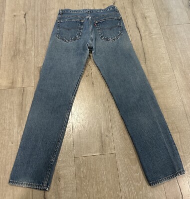 Vintage 90s Levi's 501xx Jeans Adult 33X34 Button Fly Denim