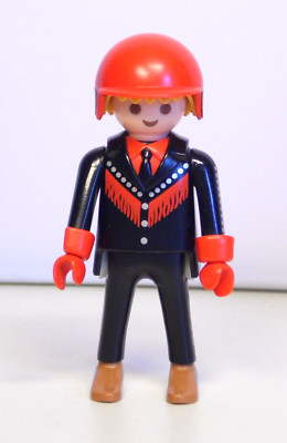PLAYMOBIL Figur Mann Motorradfahrer mit Helm aus  3062 Highway Rider #1