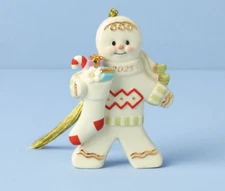 Lenox Christmas Annual Gingerbread Dated Ornament New 2025 897122