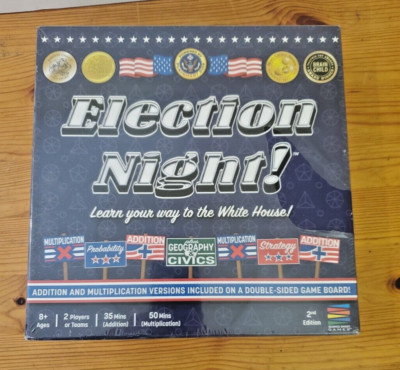 Election Night! Board Game 2nd Edition 2020 Semper Smart Games Brand New Sealed
