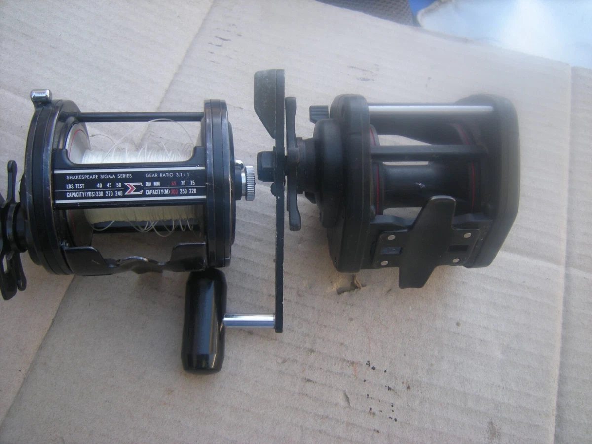 Two Conventional Fishing Reels Shakespeare Sigma Series and