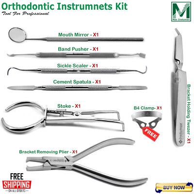 Orthodontic Pliers Wire Cutter Student Basic Examination Dental Instruments Kit