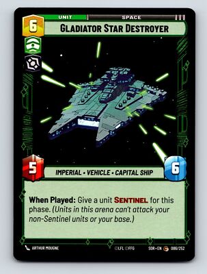Imperial Capital Ship Gladiator Star Destroyer Unit Space Sentinel 6C 6H 5P