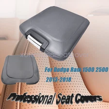 For Dodge Ram 2013-2018 Center Jump Seat Armrest Console Lid Cover Dark Gray