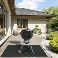 Grillschutzmatte Schwer entflammbar BBQ Matte Grillteppich Outdoor-Balkonteppich