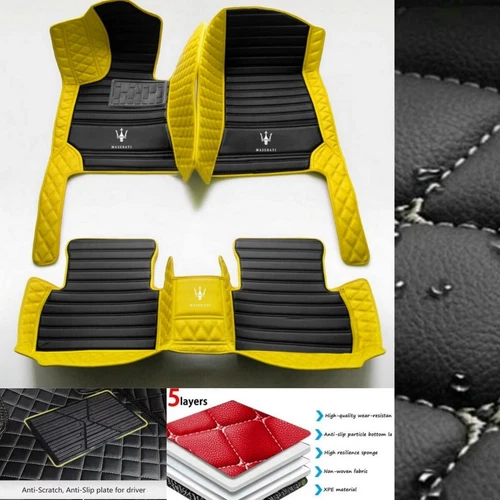 For Maserati Ghibli Gran Turismo Levante Quattroporte Car Floor Mats Waterproof - Imagen 27 de 35