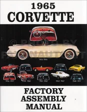 1965 Corvette Bound Factory Assembly Manual Exploded Views Parts Chevy Chevrolet