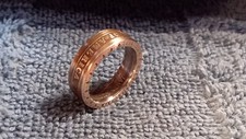 2010 Handcrafted 1 Dollar Coin Ring Size 6