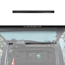 Black Tailgate Rear Window Rain Gutter For Jeep Wrangler JK JL 07-21 Accessories